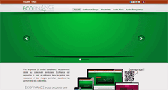 Desktop Screenshot of ecofinance.fr